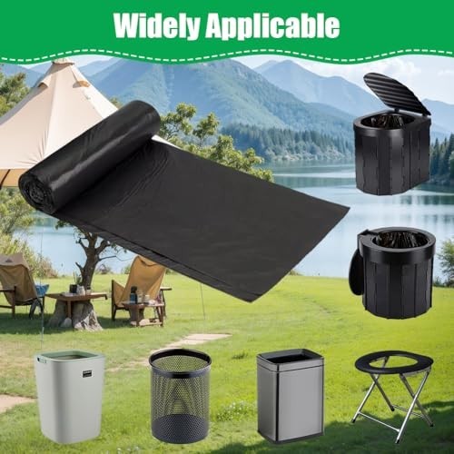 Portable Camping Toilet Bags – 120 PCS Thick Waste Bags for Travel, Hiking, Home