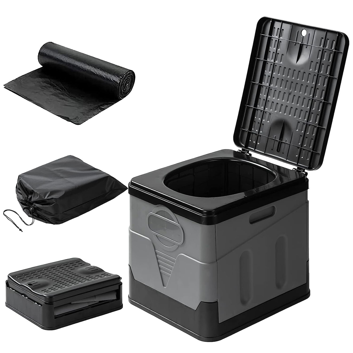 20L/5Gal Portable Toilet For Car Anti-Odor Outdoor Travel Camping Commode Potty