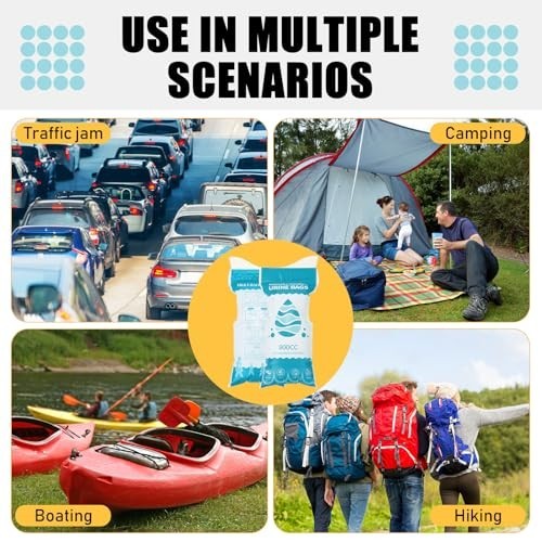50 Pcs Disposable Urinal Bags – Portable Emergency Pee Bags for Travel, Camping,