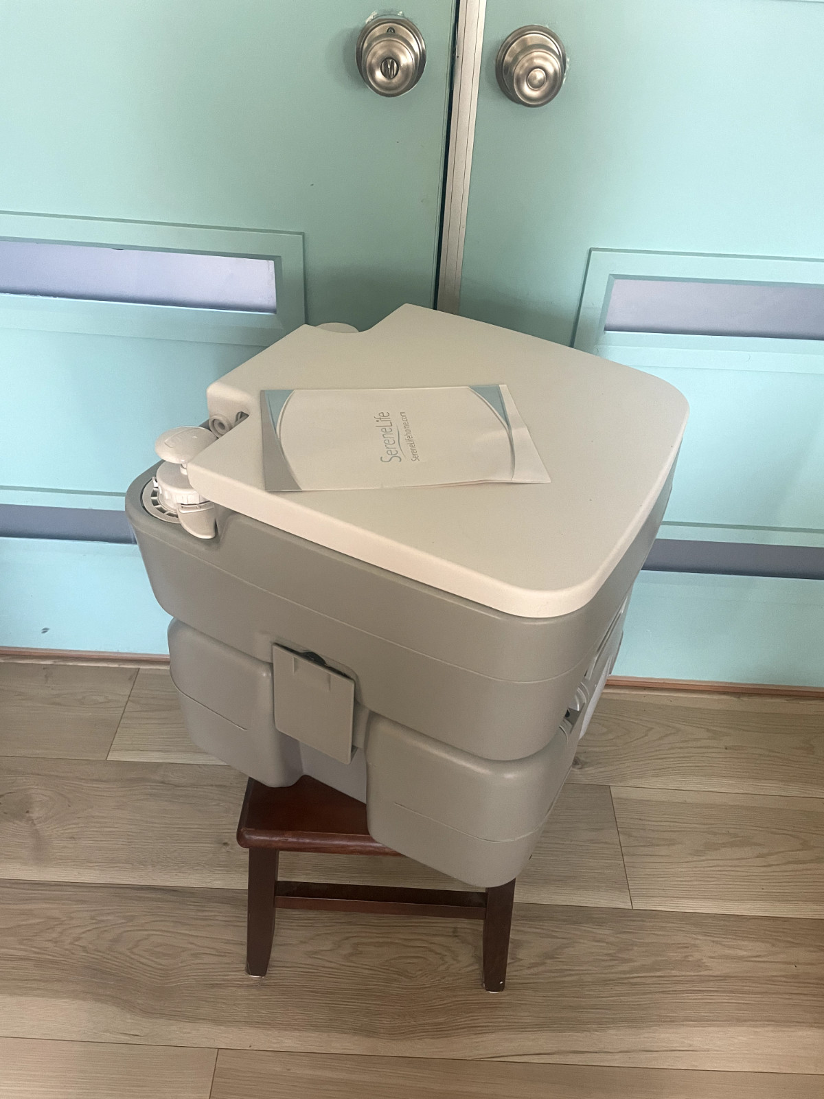 5.3 Gallon Camping Toilet Portable Travel Toilet w/Sealing Slide Valve, SH