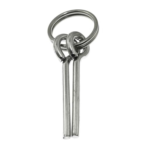 4PCS Replacement Tent Grommet Pins 5mmx50mm Double Needle Nail Ring Ultra