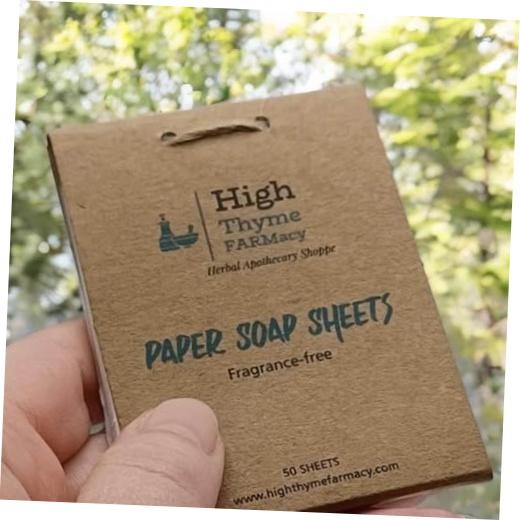 Travel Soap Sheets (300 Count, 6 Pack) – Portable Paper 50 Count (Pack of 6)