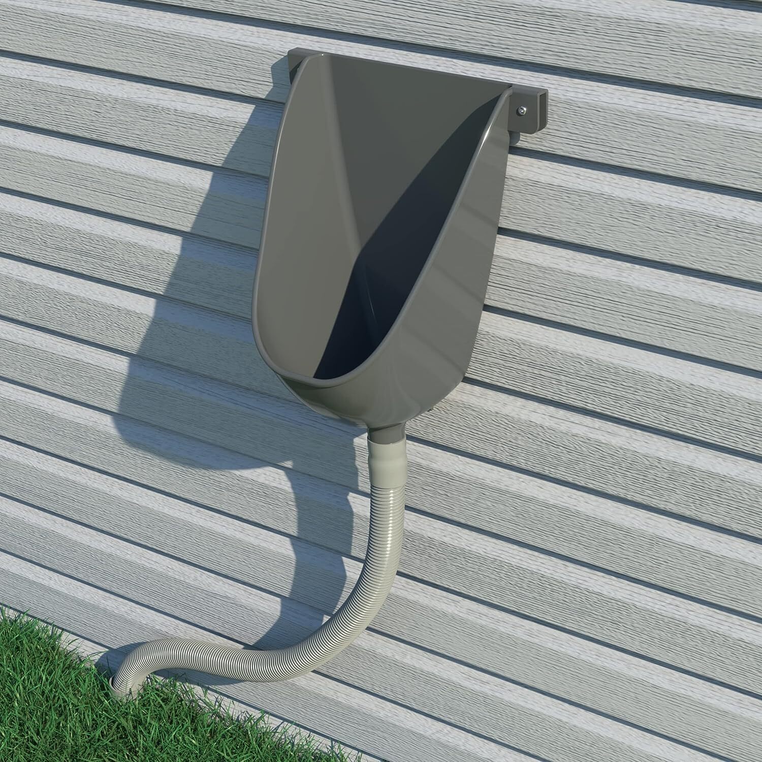 Waterless Outside Toilet Urinal With Hose Urine Diverter Urinal For Men Bathroom