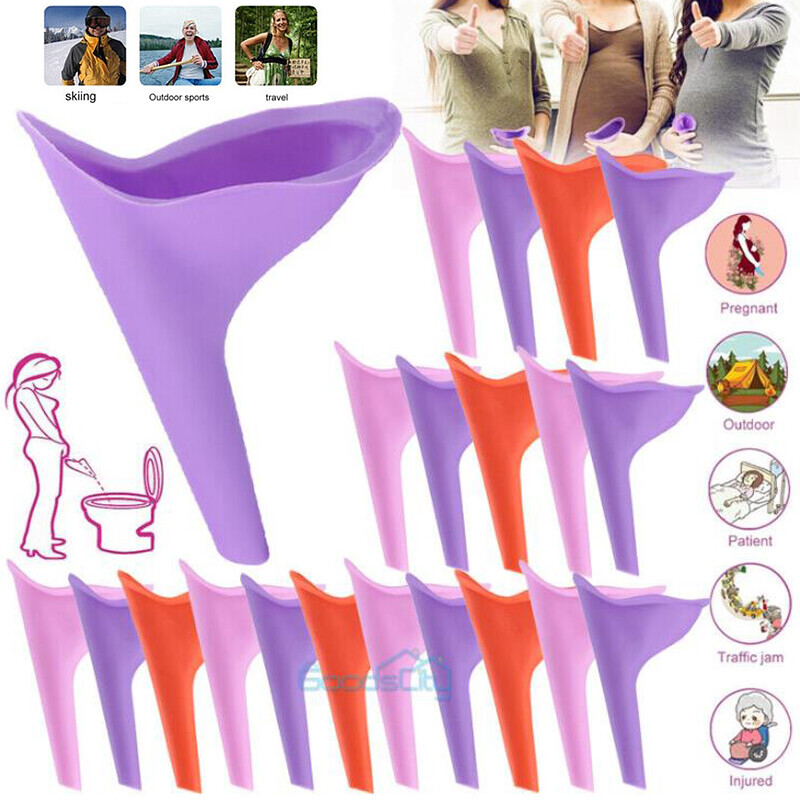 3-30 PCS Portable Female Urinal Funnel Camping Travel Toilet Stand Pee Device