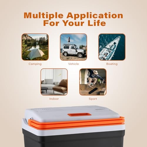 Upgrade (25Liter) Electric Car Cooler and Warmer with New Removable 27 Quart