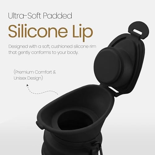 Portable Leakproof Silicone Urinal Bottle for Men & Women 1000ml