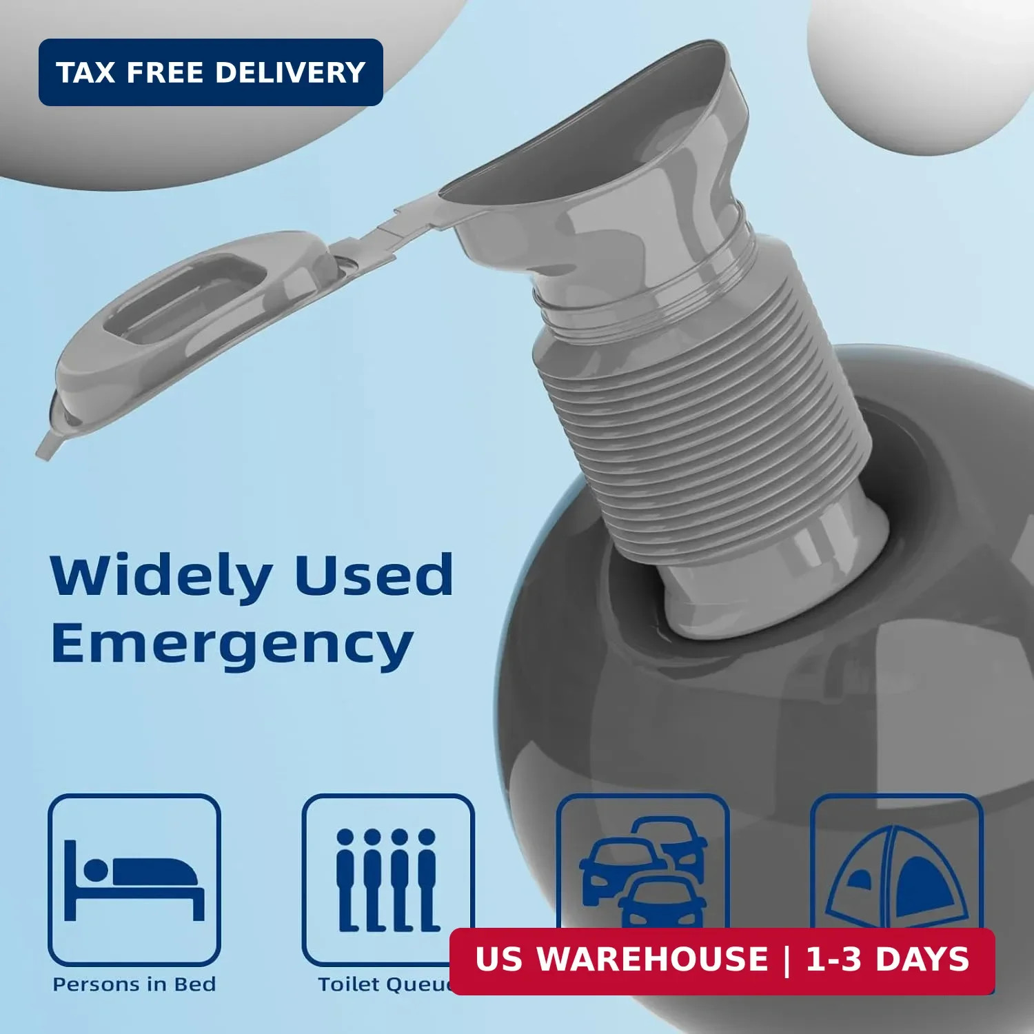 Pee Bottles for Men, Adjustable Emergency Urinal, Car Pee Bottle for Men and Wom