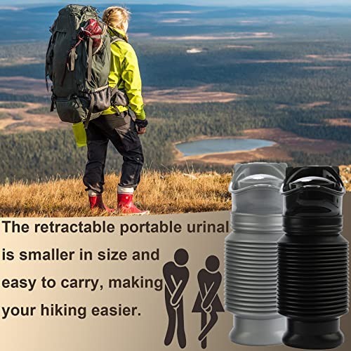 Portable Emergency Urinal 2-Pack, 750ml Travel Toilet for Car & Camping, Mini Pe