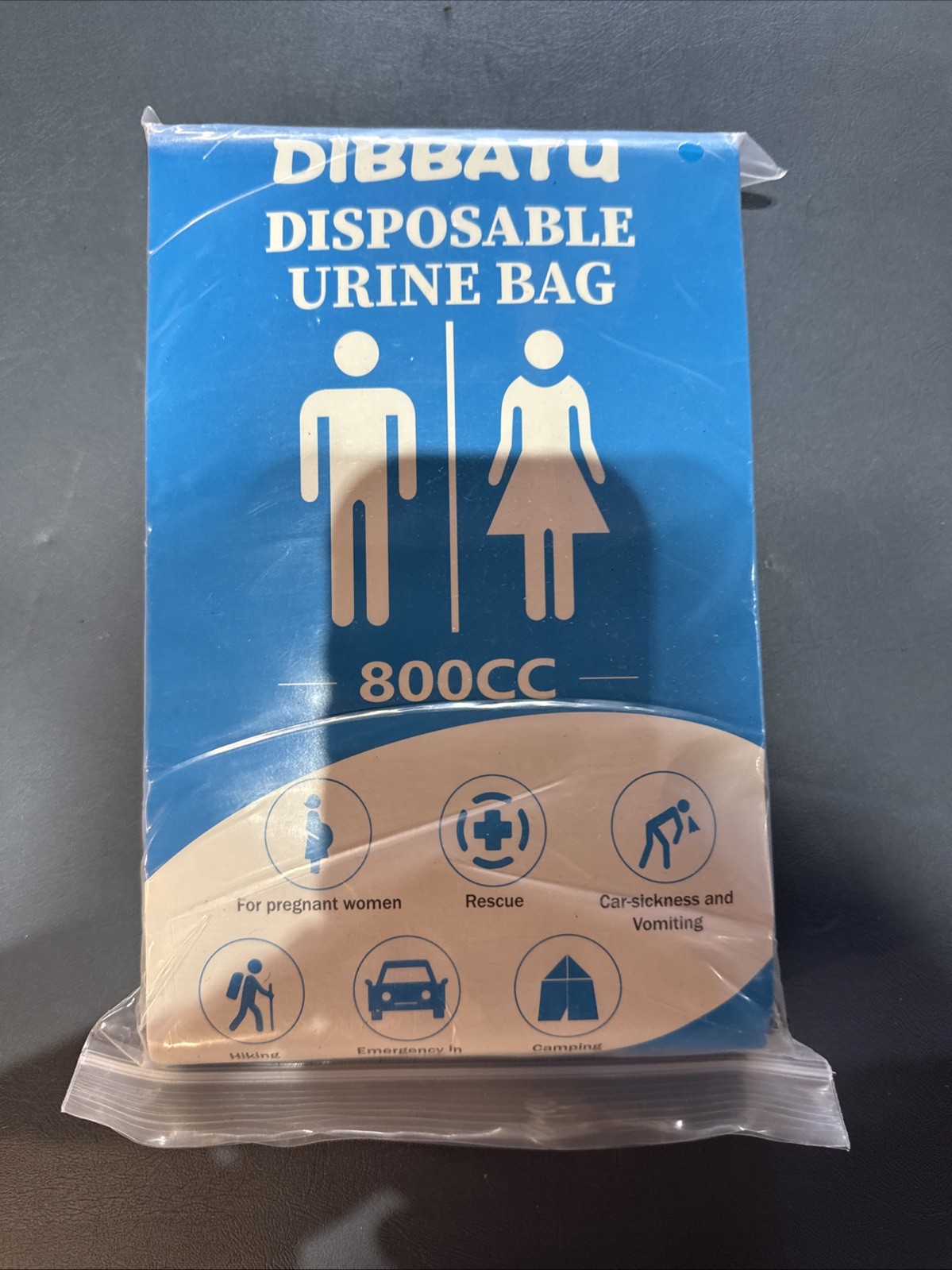 DIBBATU Disposable Urine Bag12 PCS 800ML for Travel Emergency Portable Pee Ba…