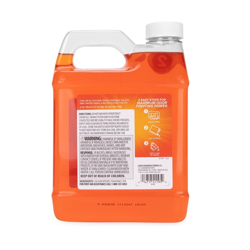 2 Pack RV Toilet Treatment Liquid Citrus Odor Eliminator Septic Safe 64oz New