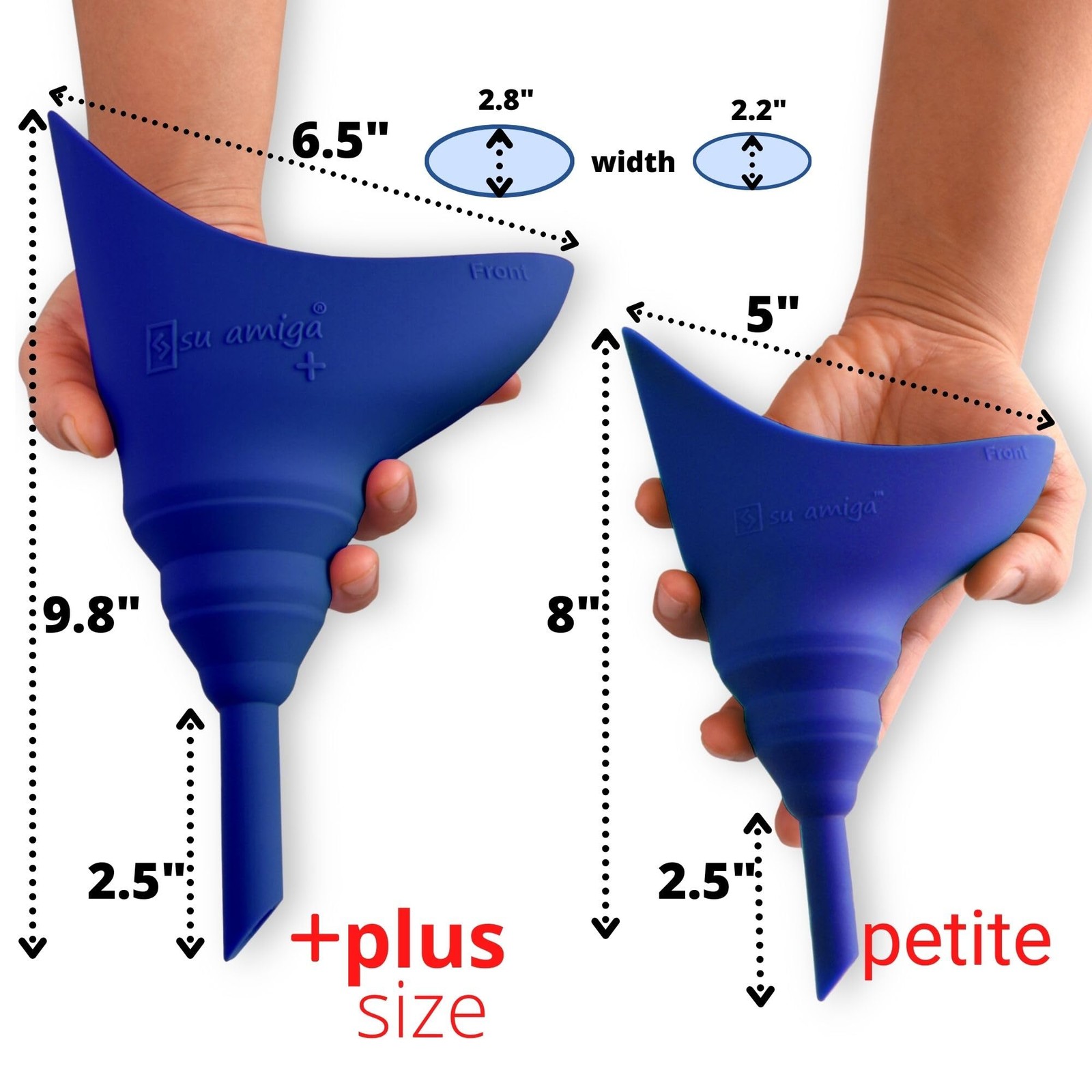 SuAmiga Female Urination Device Collapsible Female Urinal with Waterproof Bag…
