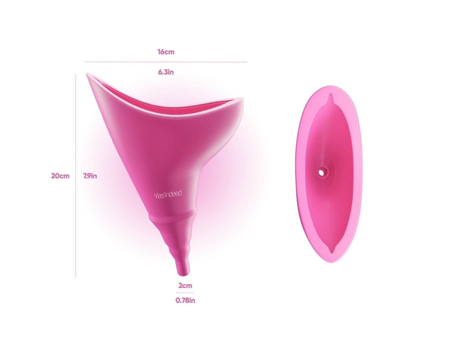 Female Urinal for Women – Silicone Pee Funnel Portable Urination Device