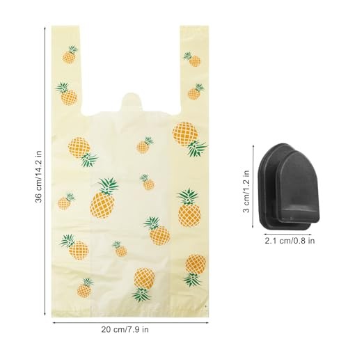 Car Trash Bag Hanging Disposable Car Garbage Bag Pack of 200 Yellow – Pineapple