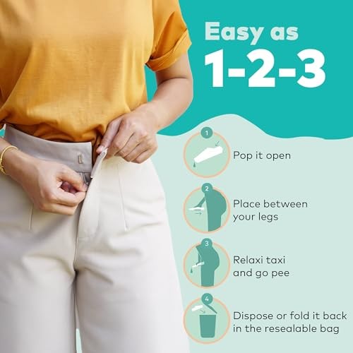Disposable Female Urination Device, Pack of 10 Portable Urinal for Women, 41110