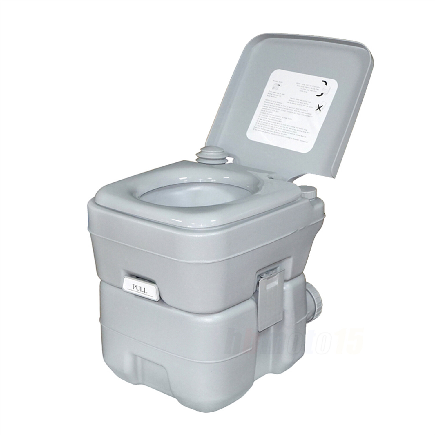 H:42 L:41 W:35 CM Temporary Toilet For Outdoor Touring Car Tent Small Room GRAY