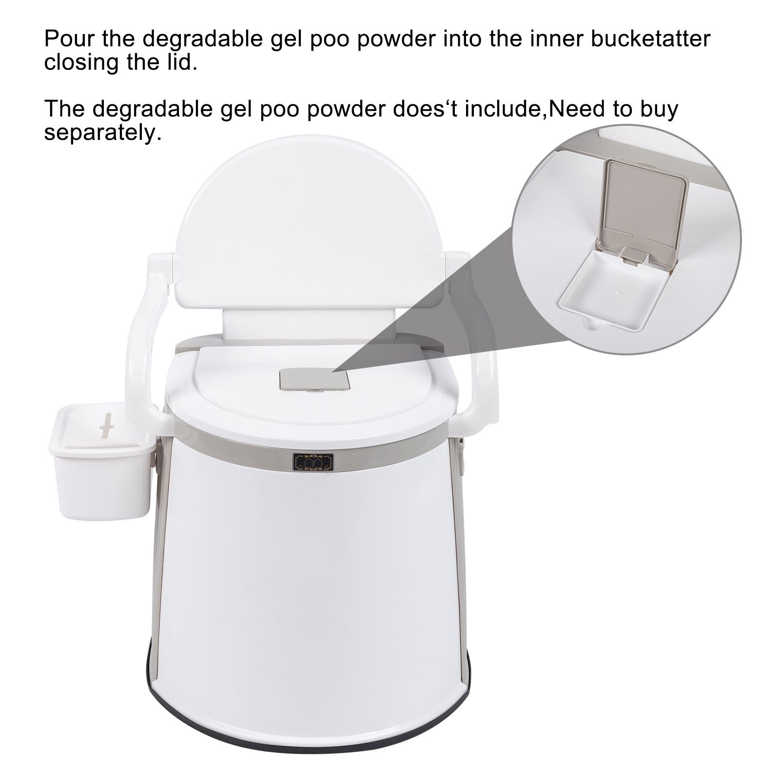 Portable Camping Toilet Outdoor Travel Potty for Hiking Fishing & Road Trips