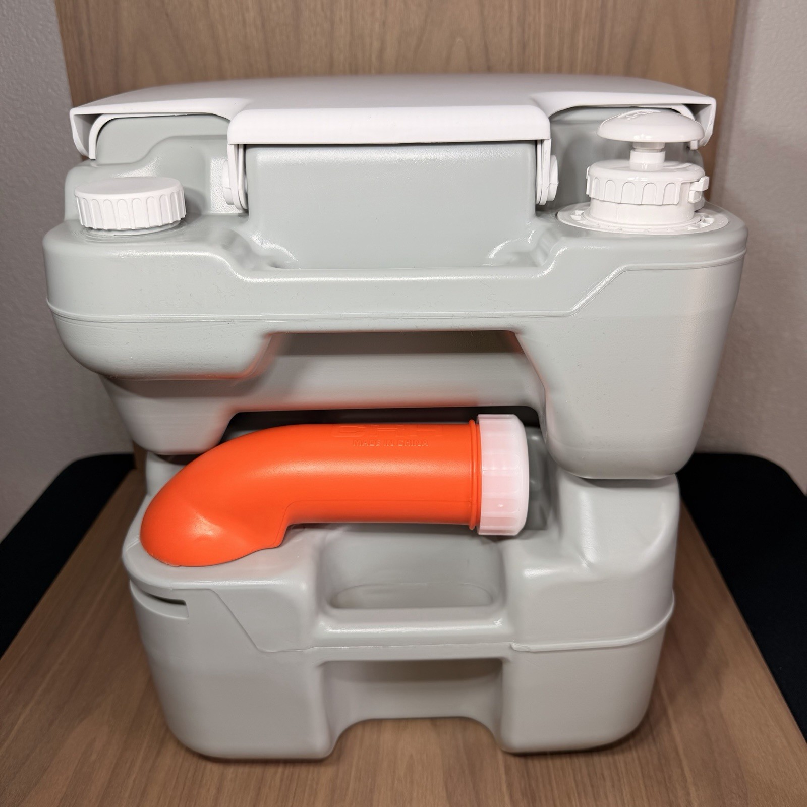 SereneLife SLCATL320 Portable Camping Toilet – Open Box, New