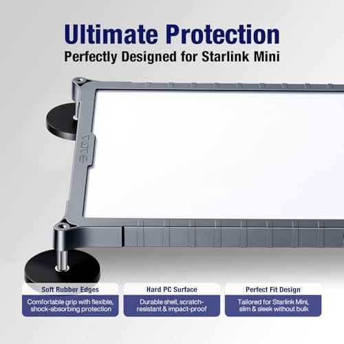 Starlink Mini Magnetic Mount – TPU+PC Case – Travel & Camping Mount