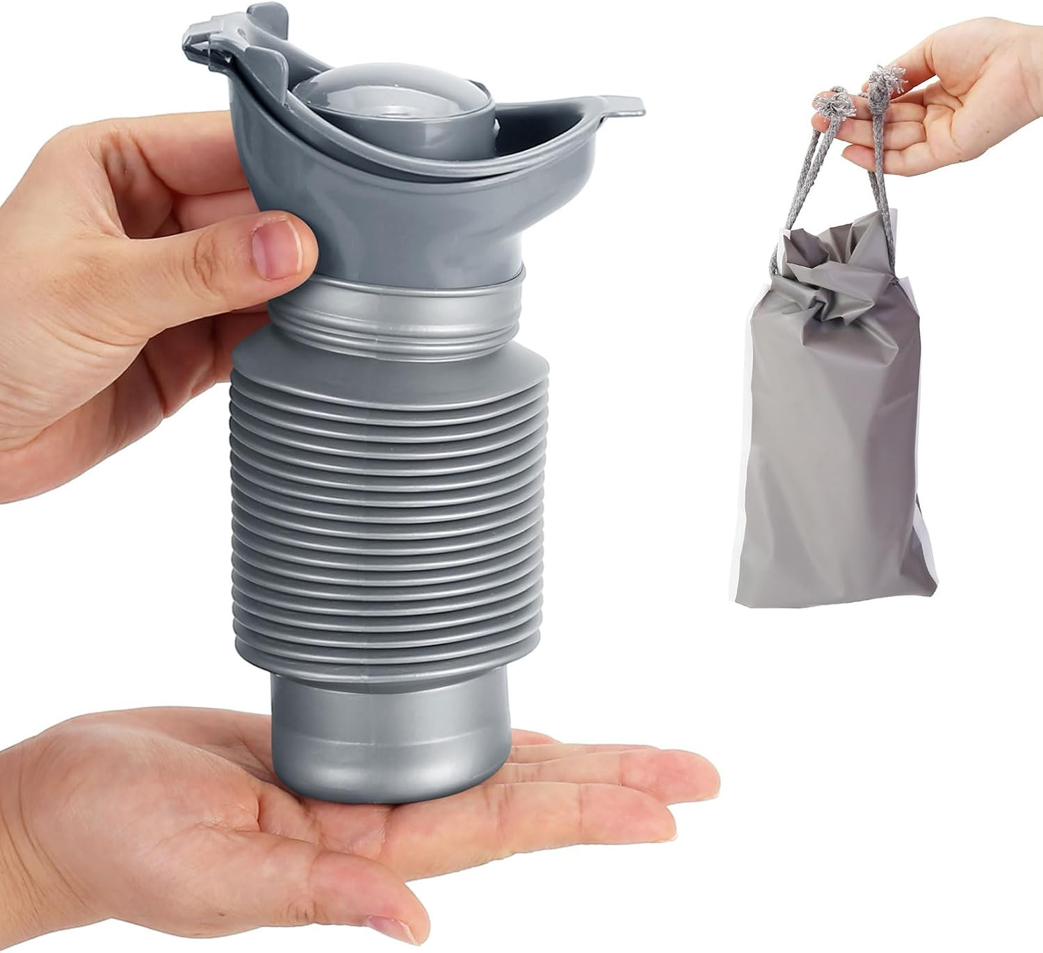 Portable Urinal for Men Women, Spill Proof Travel Emergency Urinal Bottle, Leak-