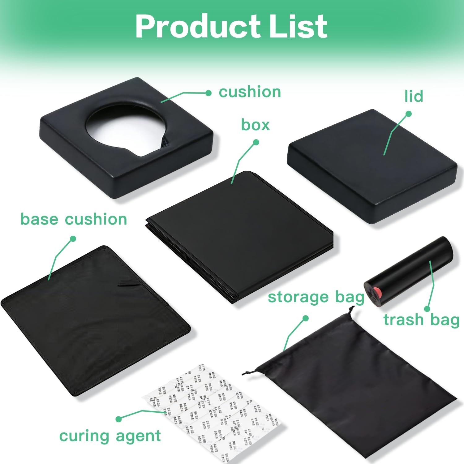 4-in-1 Outdoor Foldable Portable Toilet with Lid – Instant Setup, Waterproof,…
