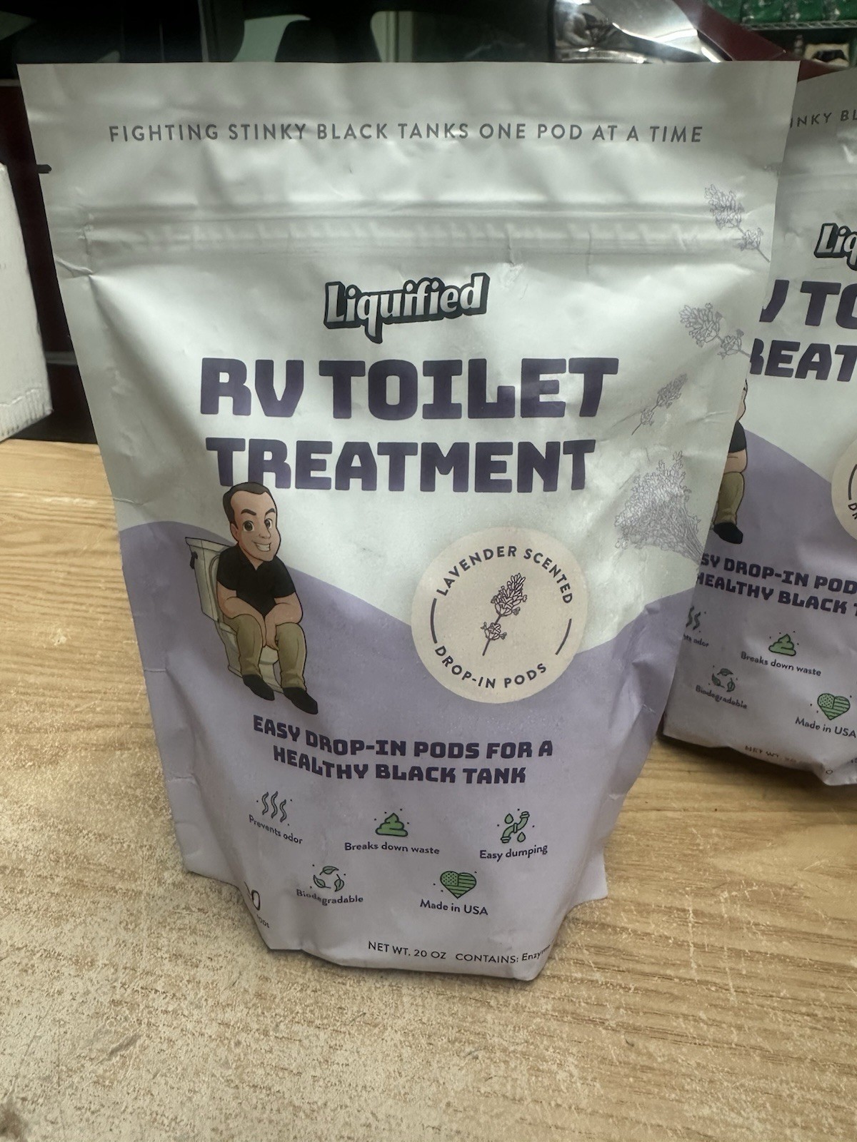Liquified RV Toilet Treatment – Black Holding Tank Digester – Odor Eliminator
