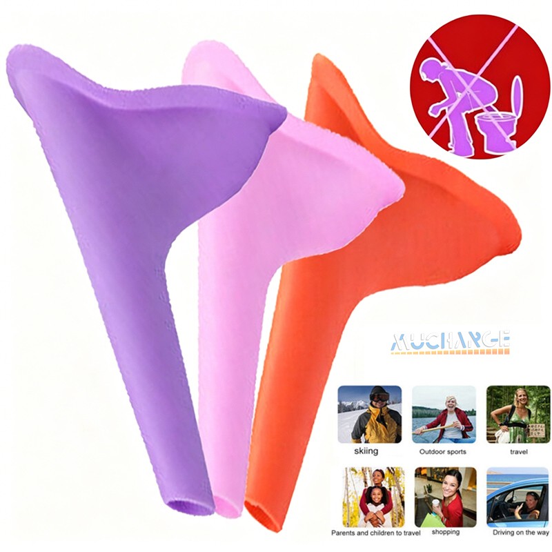 3PCS For Women Portable Female Urinal Funnel Pink Funnel Outdoors Camping Hiking