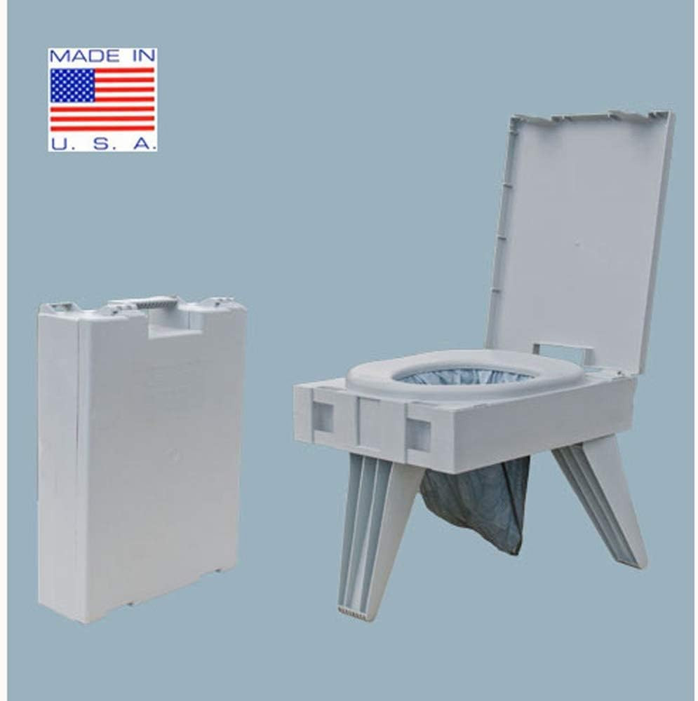 GO Anywhere Complete Portable Camping Toilet – for Camping, Hunting, Fishing and