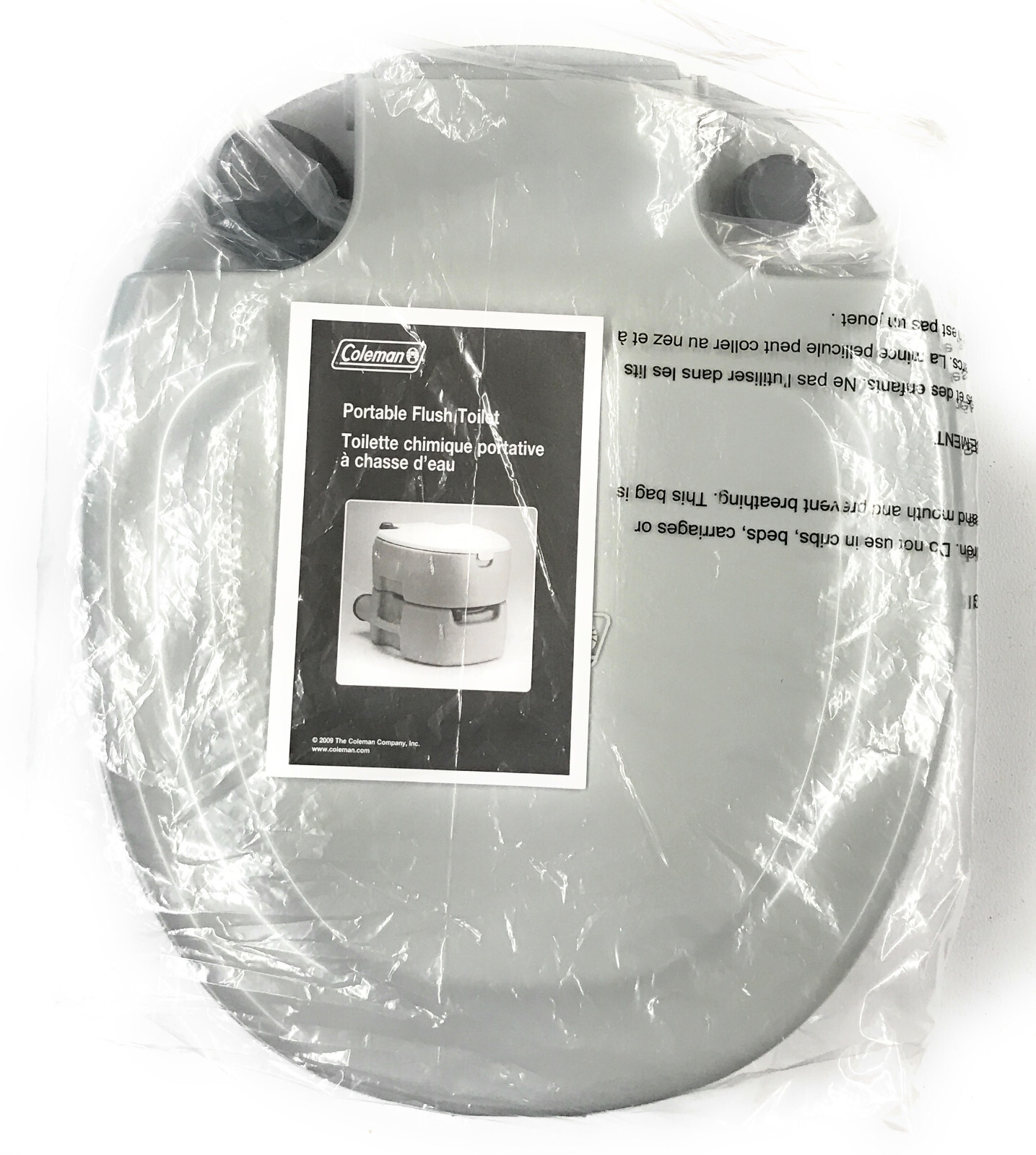 Coleman 5.3gal Outdoor Portable Flush Toilet, Gray, Large, 2000016503