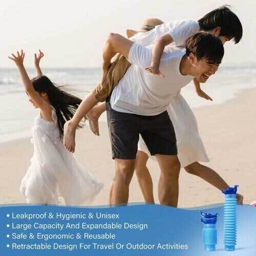 Emergency Portable Urinal Travel Camping Car Toilet Pee Bottle Kit Male Female