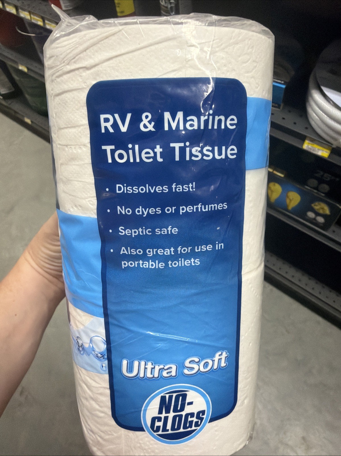 Camco 40278 2-Ply Toilet Tissue for RV Marine Boat Camping Hiking – (4) Rolls