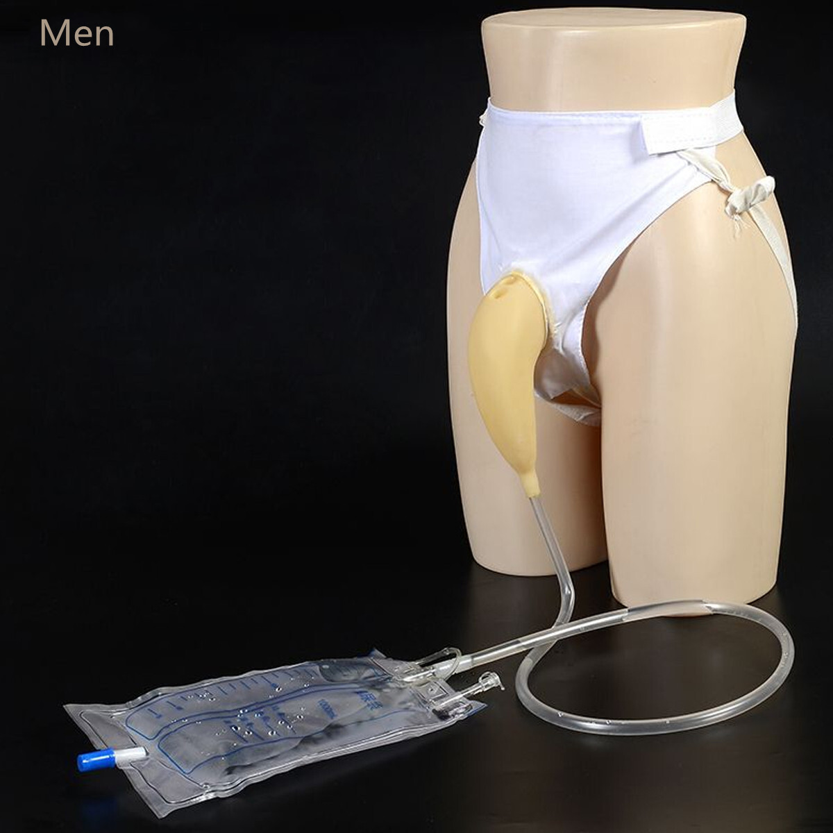 Male Female Reusable Urine Bag Urinal Pee Holder Collector Urinary Incontinence