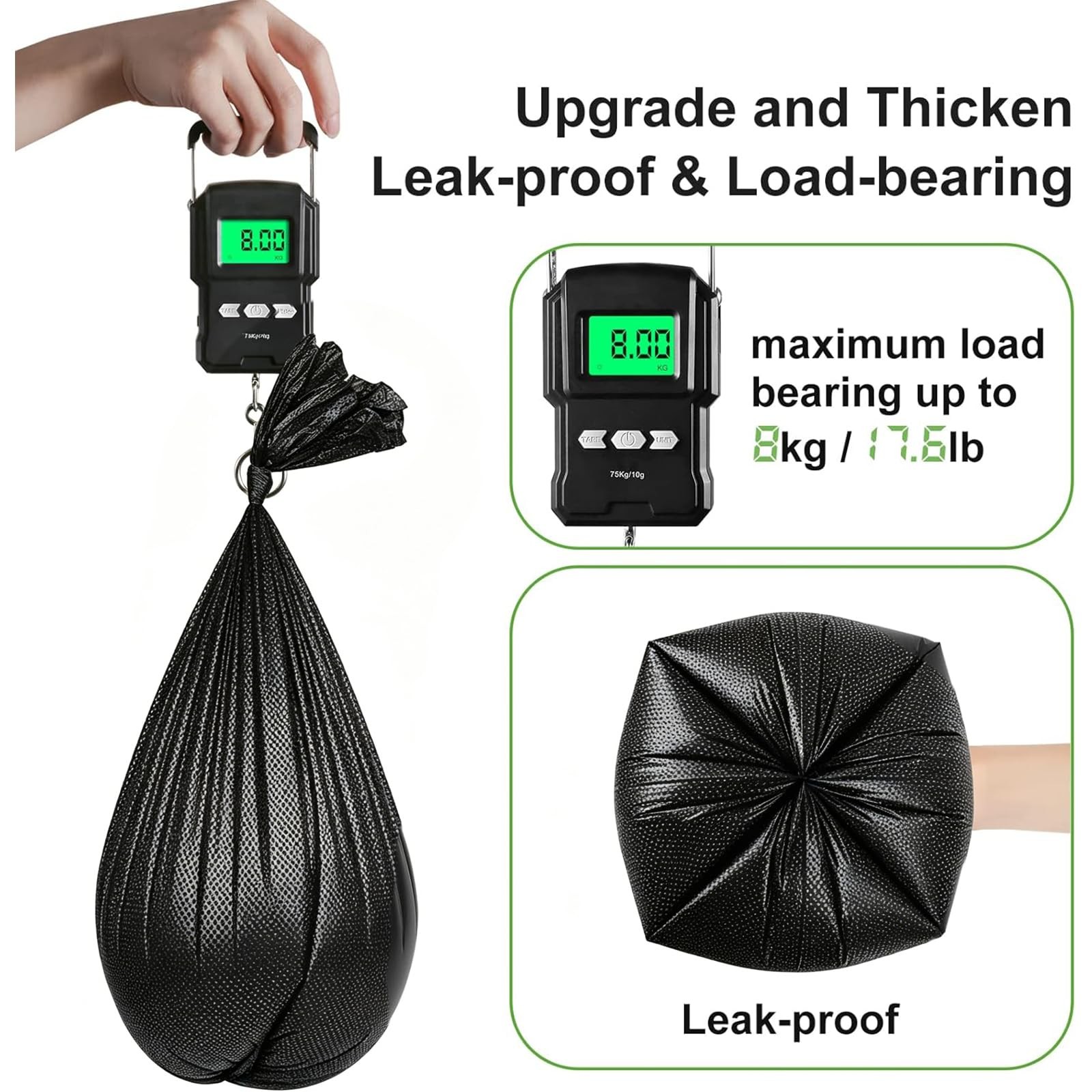 80 Portable Toilet Bags, Camping, for 5-8 Gallon Bucket Toilet Seat, for Outd…