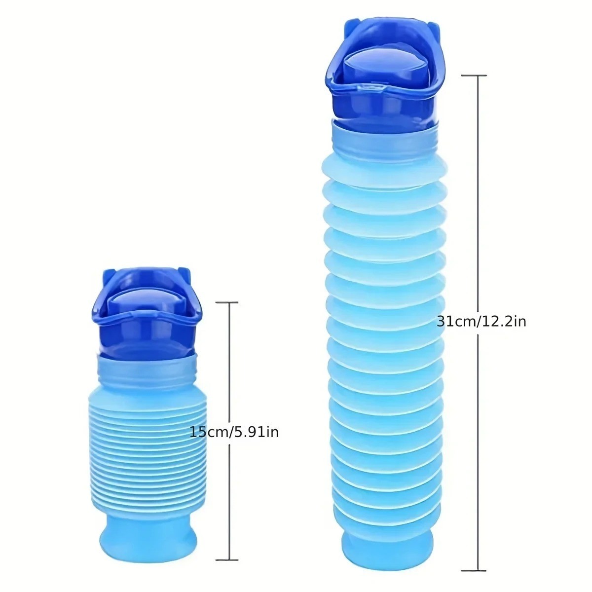 Portable Urinal Bottle 2 Pack 750ml Leakproof Car Travel Pee Bottle Blue – USA