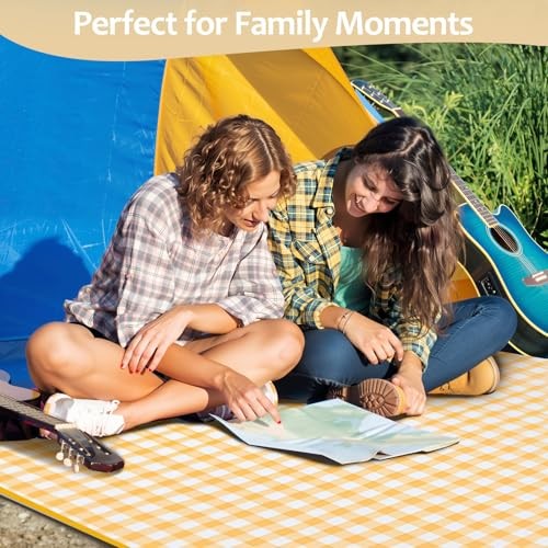 Waterproof Picnic Blankets, 80″ x 80″ Picnic Mat Outdoor Portable Travel
