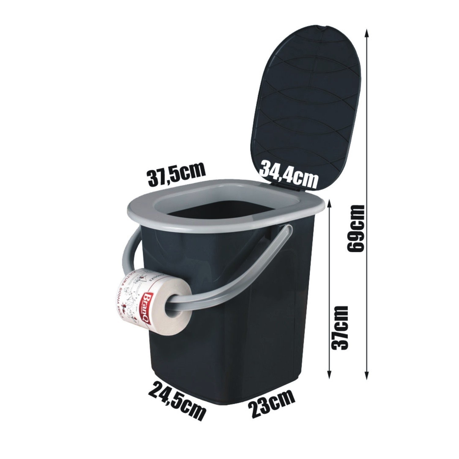 BranQ Home Essential 1306 Camping Toilet, 22L
