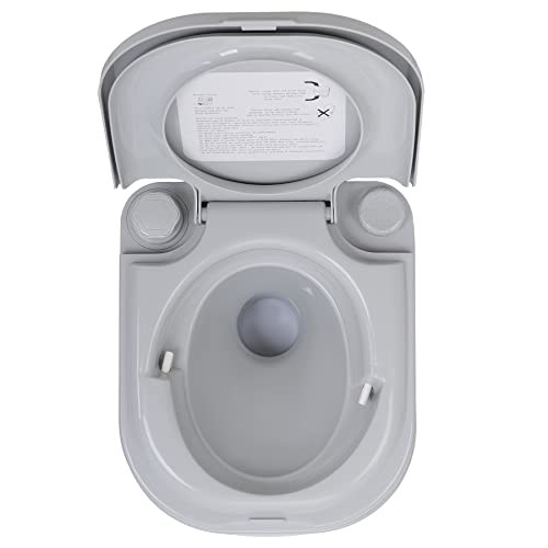 HSM 6.4 Gallon Waste Tank Portable Toilet for Camping RV Boating Fishing