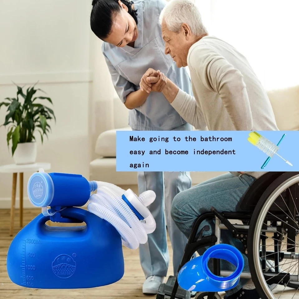 Durable Reusable Urinal with Long Hose: Perfect for Elderly & Bedridden Patients
