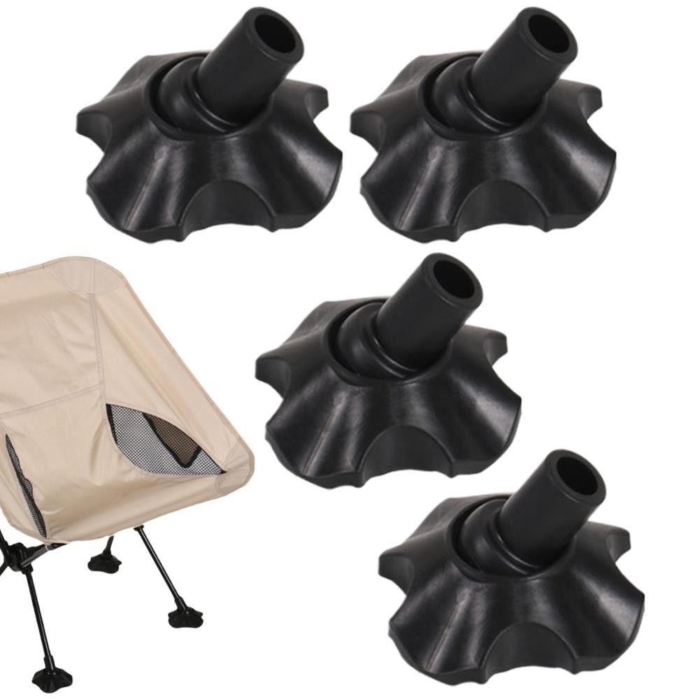 Camping Chair Foot Pads 4X Chair Leg Cover 0.51 Inches No Slide Camping Supple [
