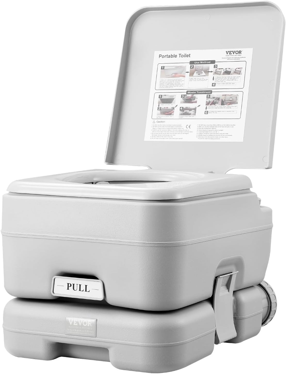 Push-Button Pressurized Flush Toilet – Safe for Kids & Adults, Travel Essential