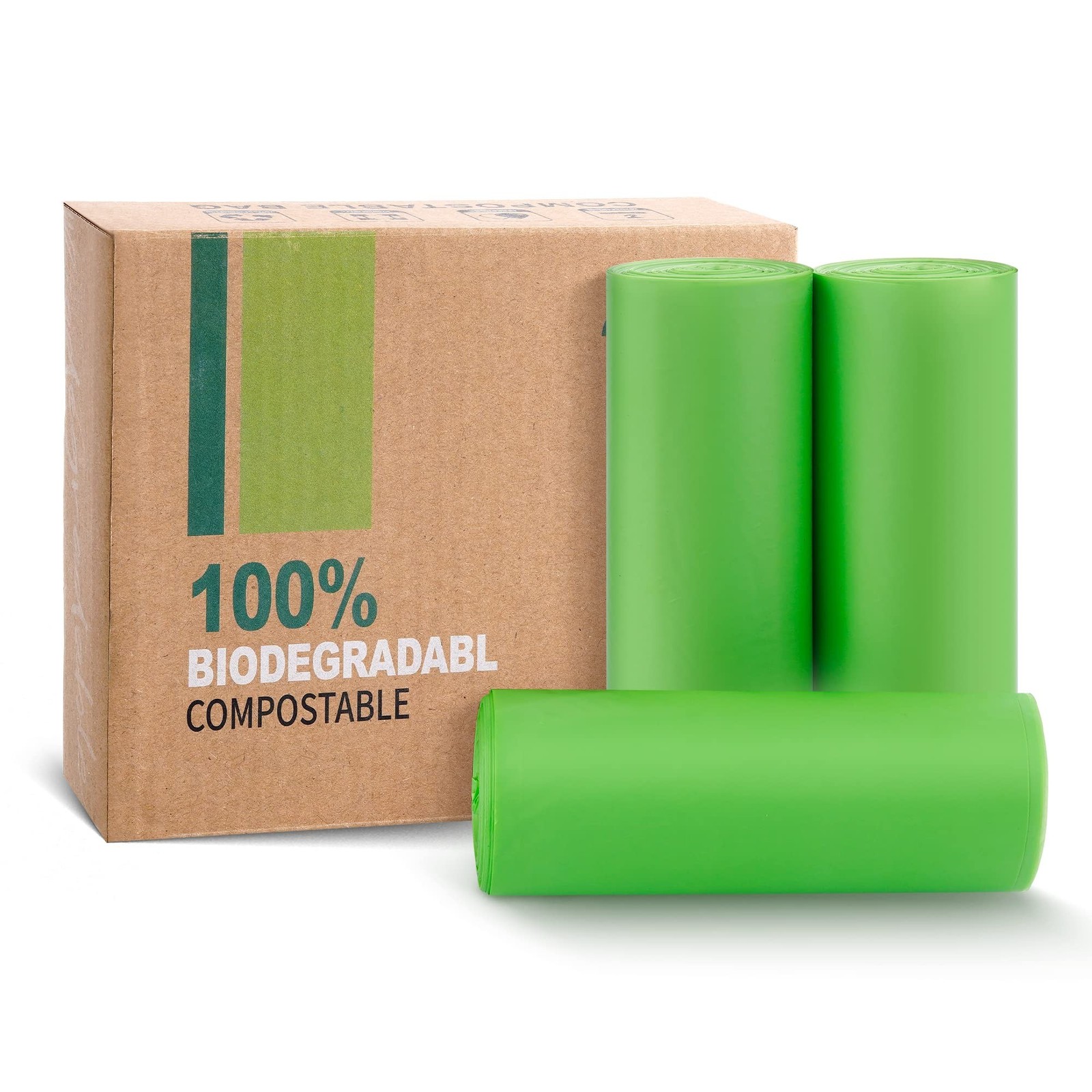 Compost Bags, 5 Gallon, 20Liter, Extra Thick 0.78 Mils, Biodegradable Food sc…