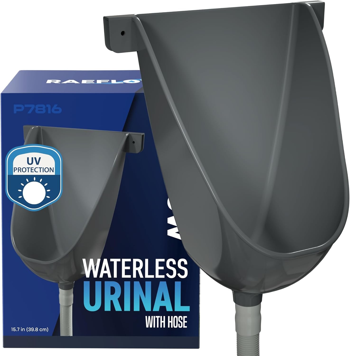 Waterless Urinal Plastic With Hose Garage Outside Toilet Bathroom For Men