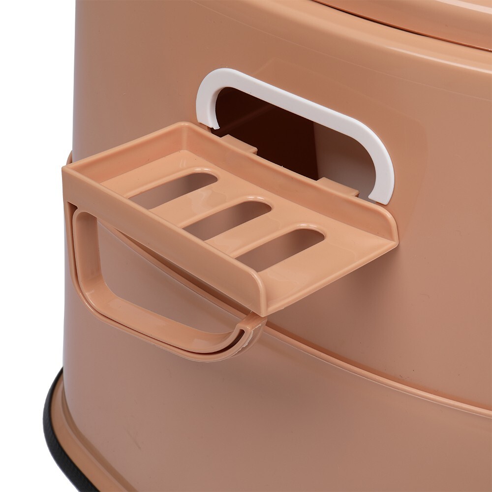 Non-slip Camping Portable Toilet Travel In/Outdoor RV Commode Potty +Tissue Box