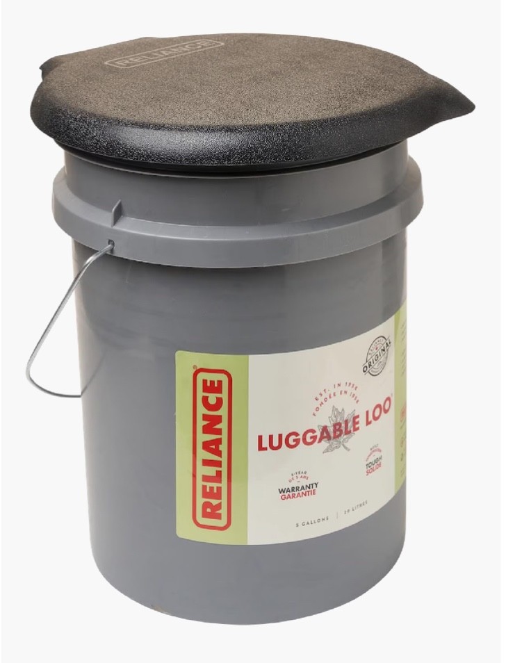 Luggable Loo Portable 5 Gallon Toilet W Snap on Lid