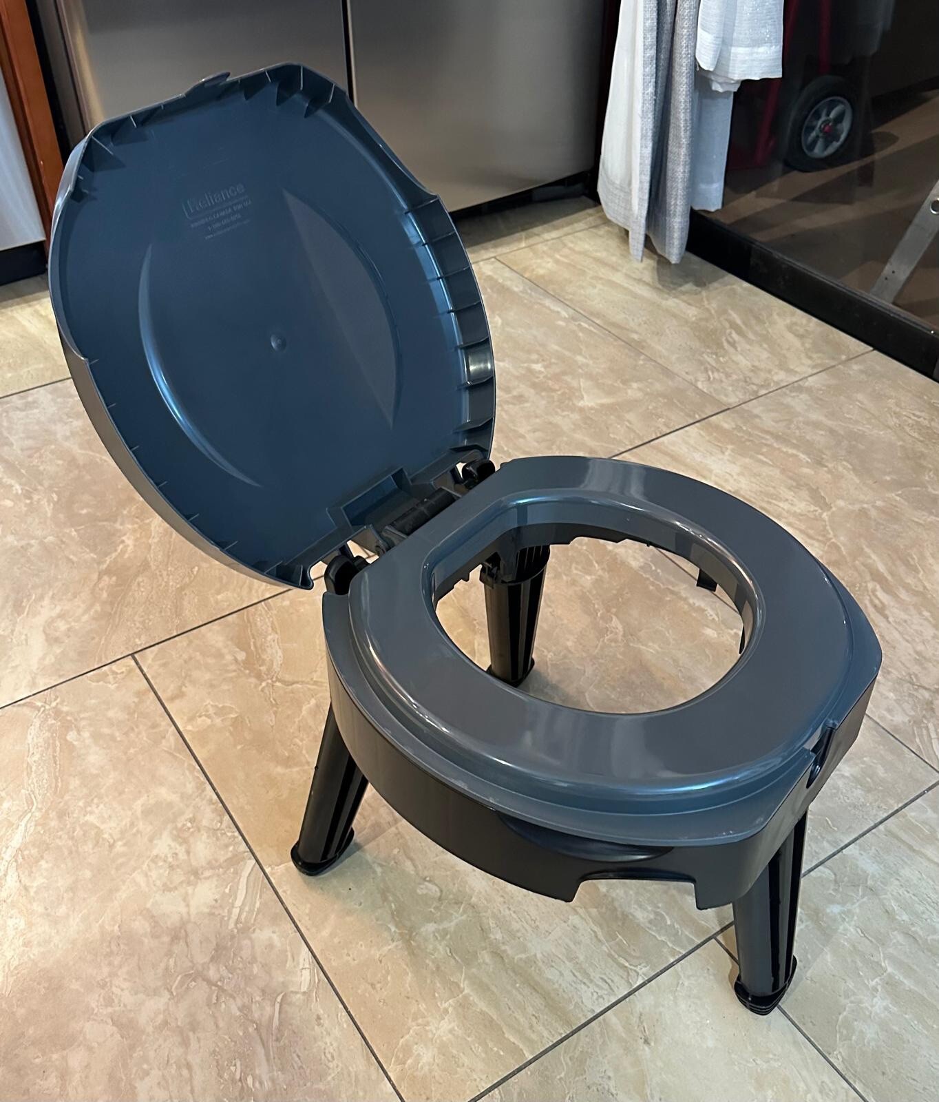 Folding Portable Toilet Reliance Fold-To-Go Collapsible Camping and Hiking Trips
