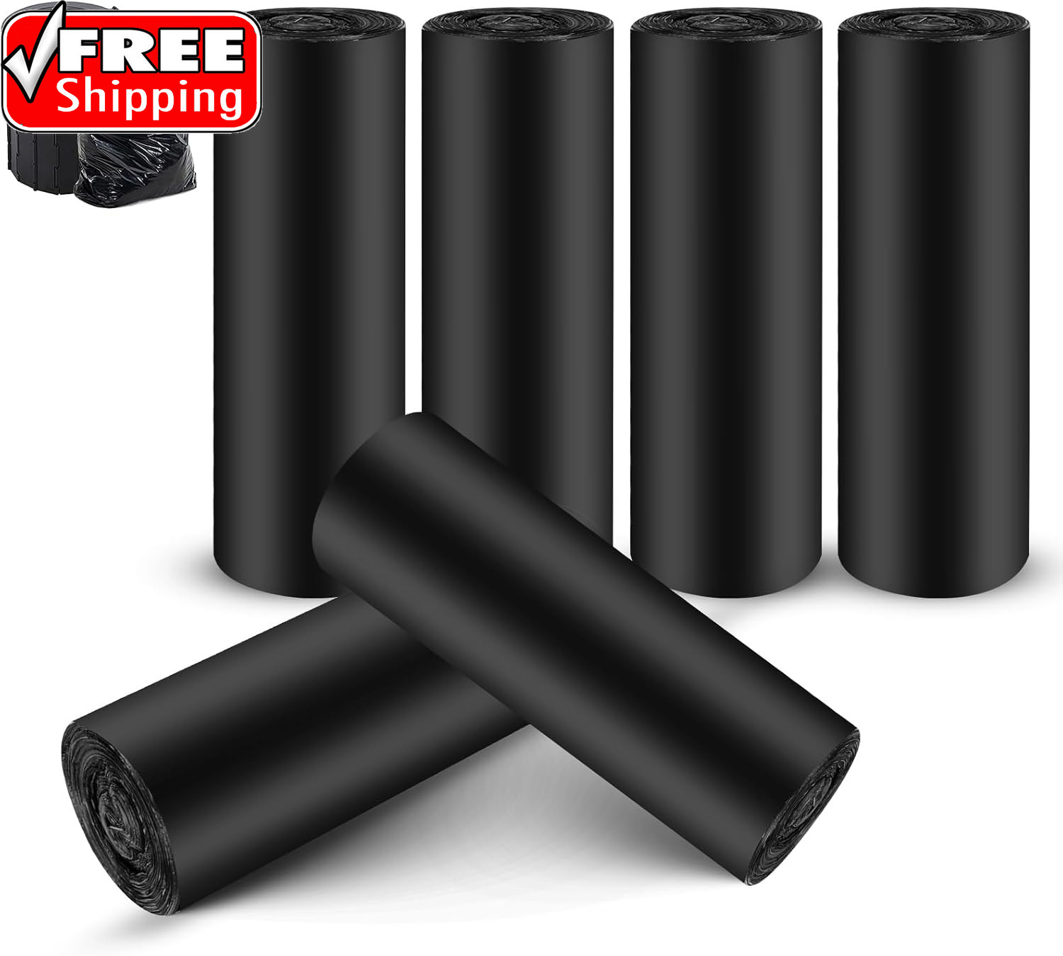 Camping Toilet Bags, 120 PCS (6 Roll) Portable Toilet Bags, Thickened Toilet Was