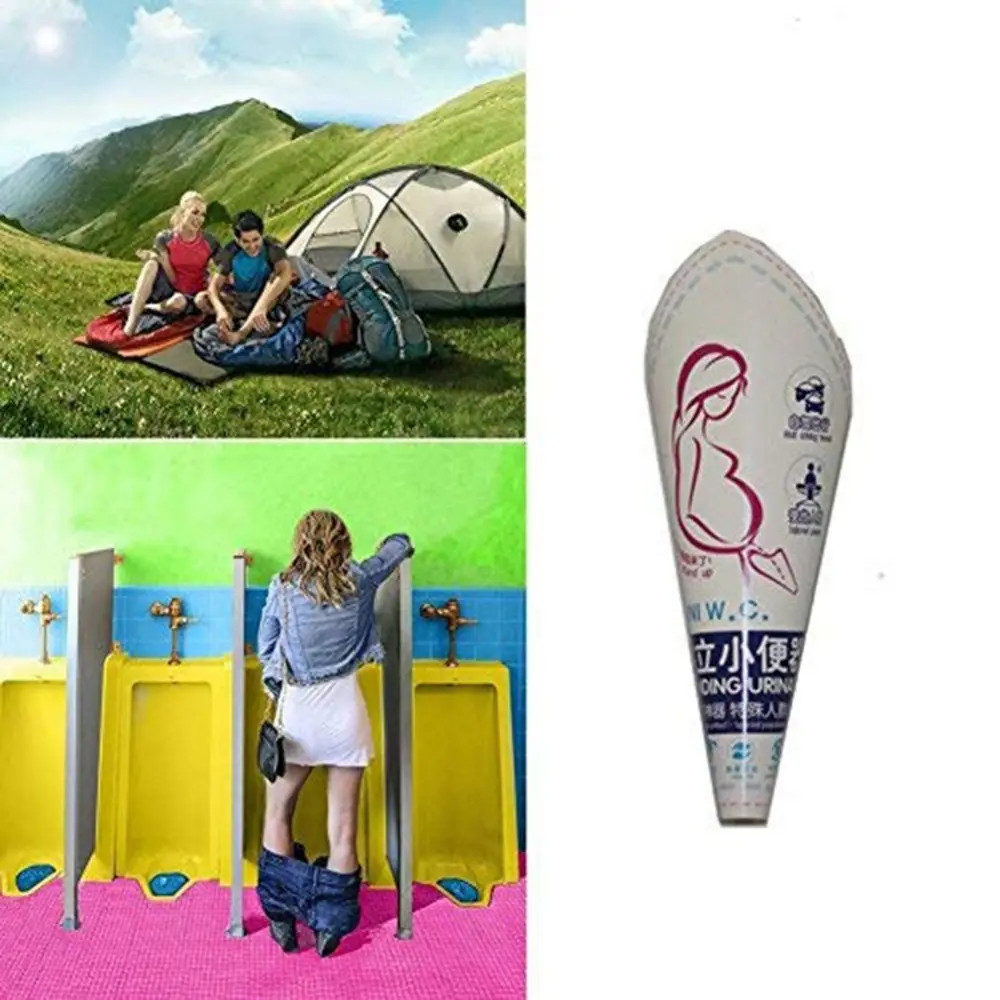 10Pc/Lot Disposable Paper Urinal Woman Urination Device Stand up Pee for Camping