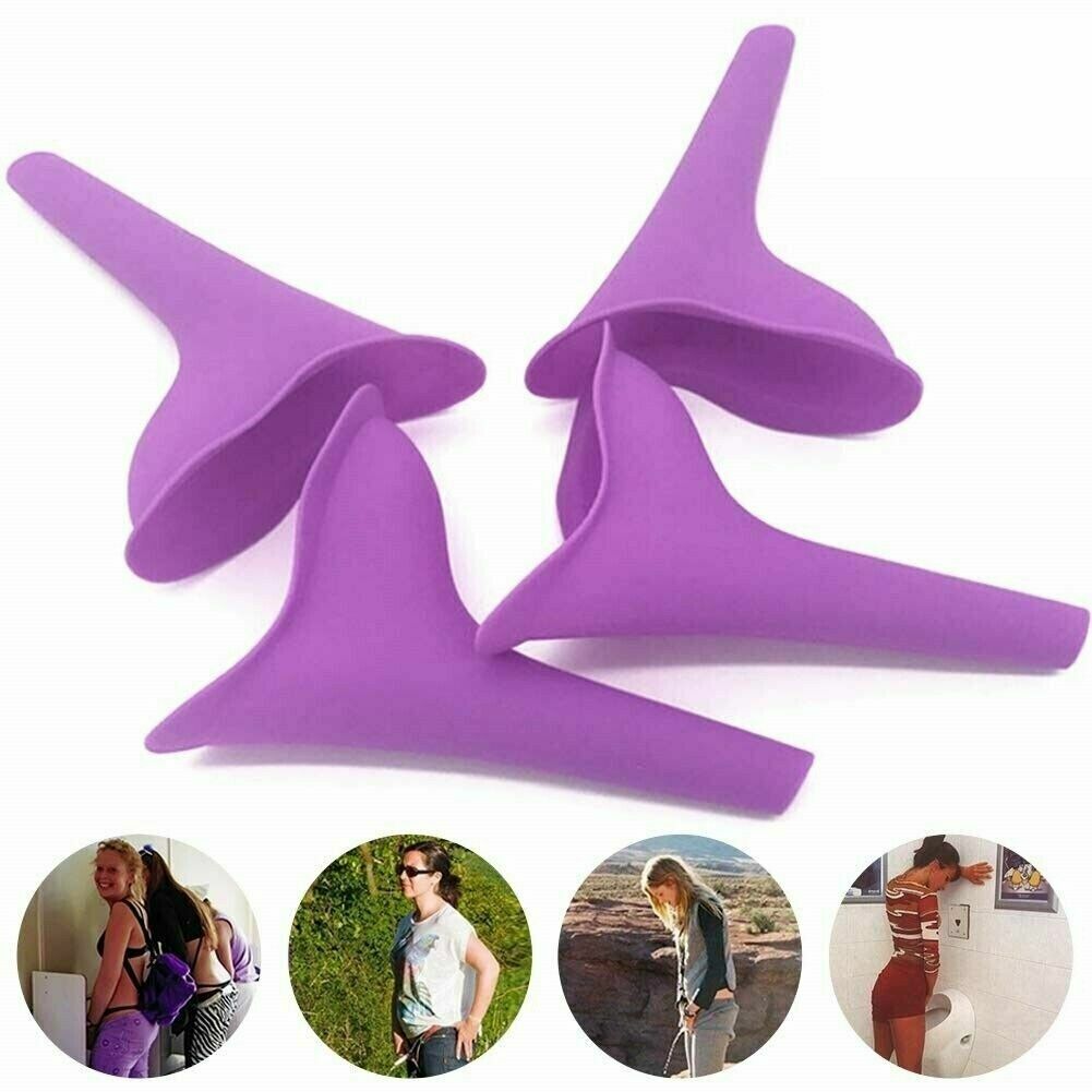 1/2x Female Ladies Portable Urinal Funnel Camping Travel Toilet Stand Pee Device