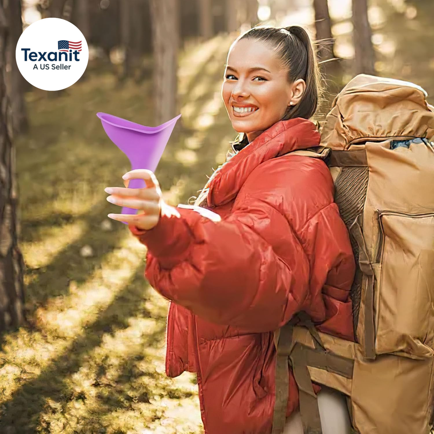 Female Urinal, 4PCS Portable Urination Device Pee Funnel for Travel Camping Hiki