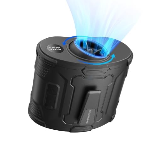 Portable Waist Fan with 360° Rotatable Airflow & 10° Vertical Adjustment,