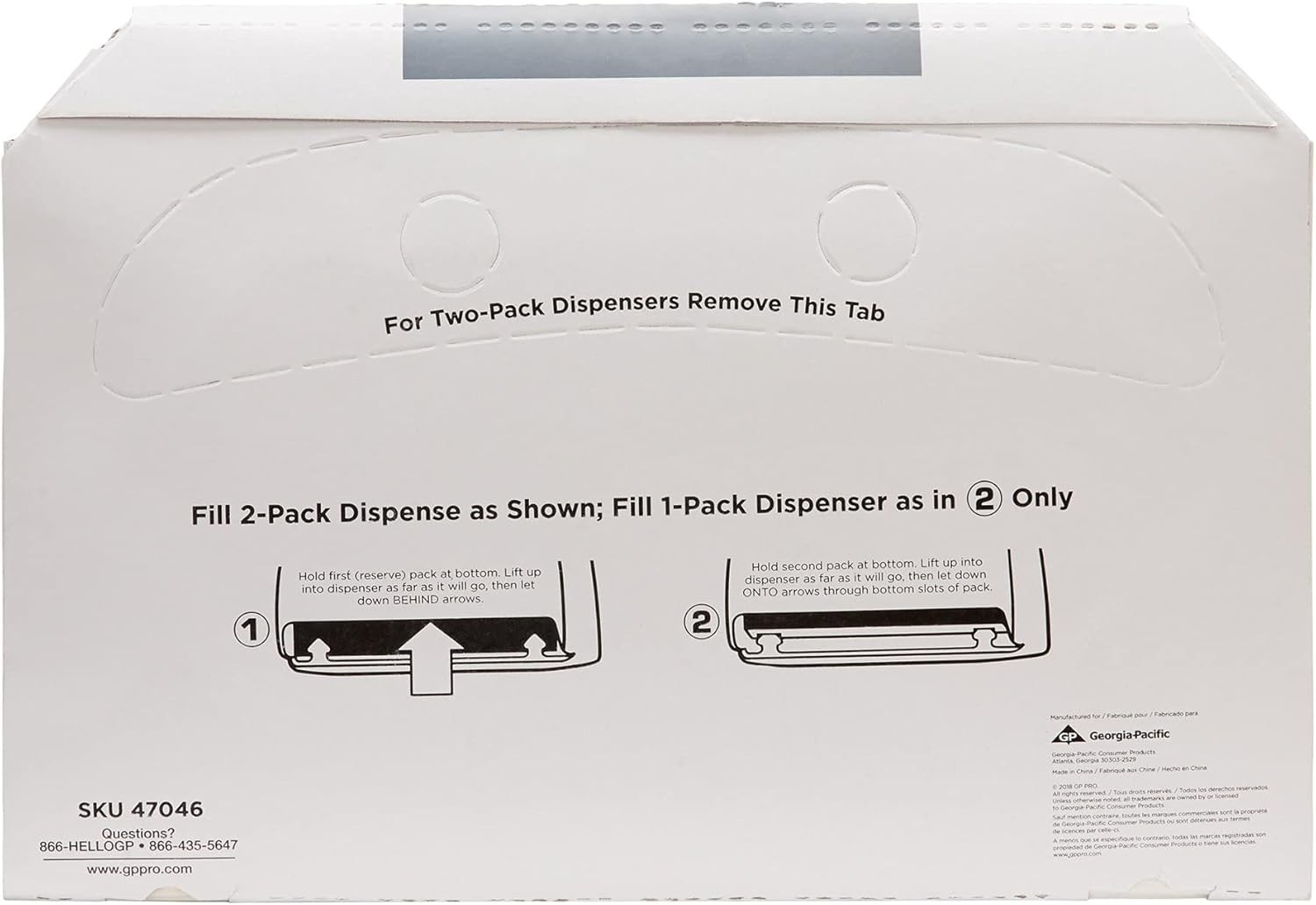 Georgia-Pacific Pacific Blue Basic Disposable Toilet Seat Covers 20 Packs